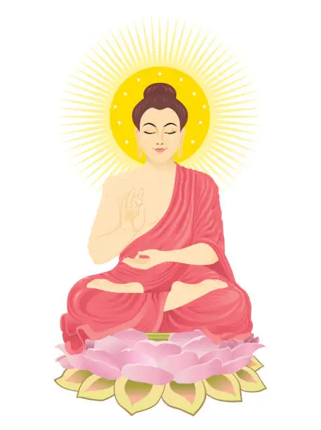 Vector illustration of buddha