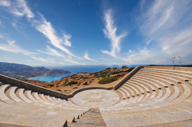 istock Odysseas Elytis theatre in Ios island 1393653810