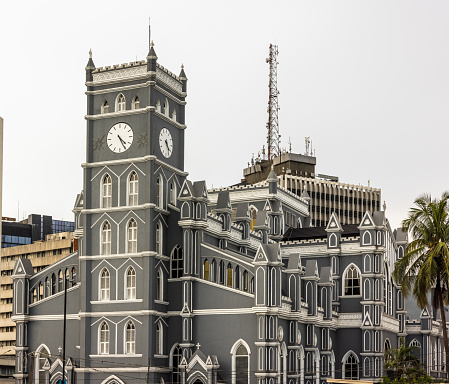 Christ Church Cathedral Lagos, the oldest Anglican Cathedral in Nigeria. Building was completed in 1946. Shot 15th April 2022.