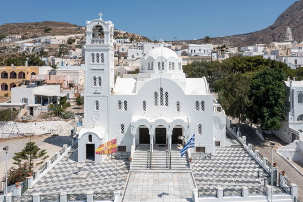 istock Church - Emporio, Santorini, Greece 1393686152