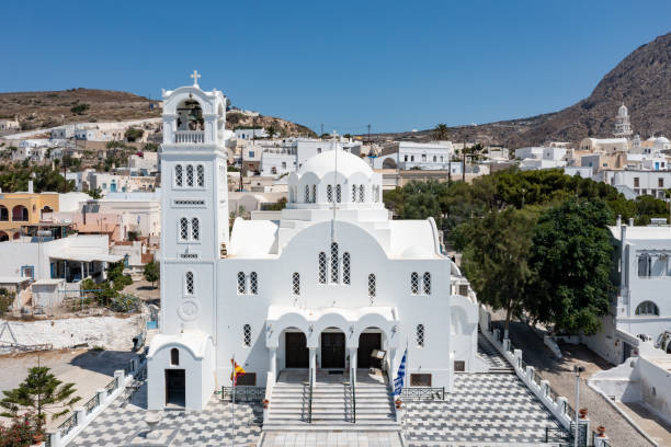 istock Church - Emporio, Santorini, Greece 1393686989