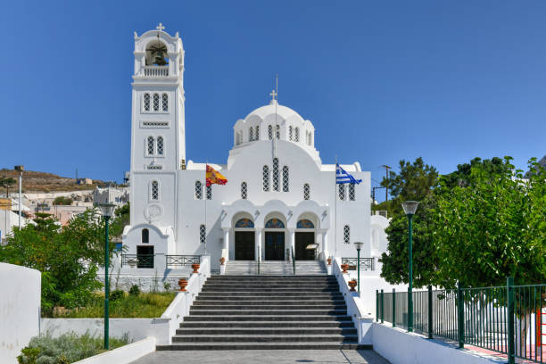 istock Church - Emporio, Santorini, Greece 1393687525
