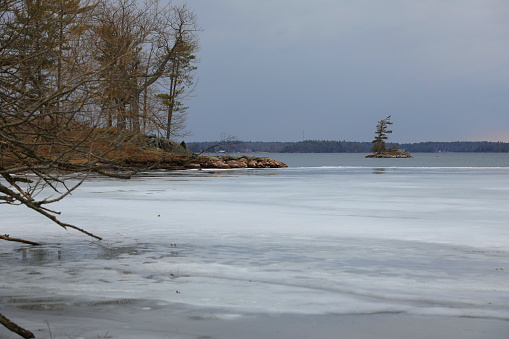A view of the St. Lawrence River from Wellesley Island State Park