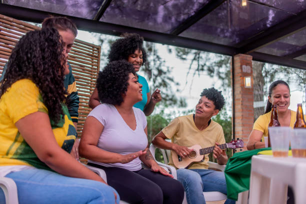 istock Friends socializing after the game 1393696616