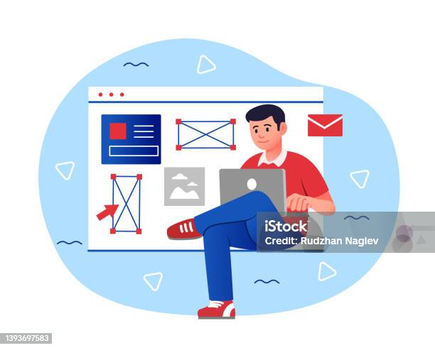 Programmer Dengan Laptop Ilustrasi Stok - Unduh Gambar Sekarang ...