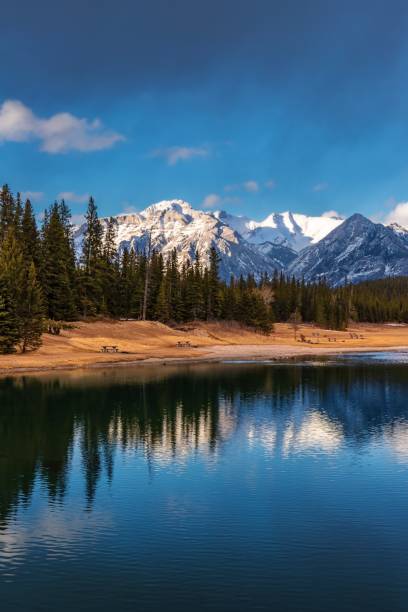 istock Mountain Reflections On A Calm Banff Lake 1393708480
