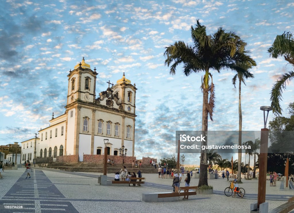 Panoramic view of famous Bonfim church  in Salvador Bahia Brazil Panoramic view of famous Bonfim church  in Salvador Bahia Brazil. Salvador - Bahia Stock Photo