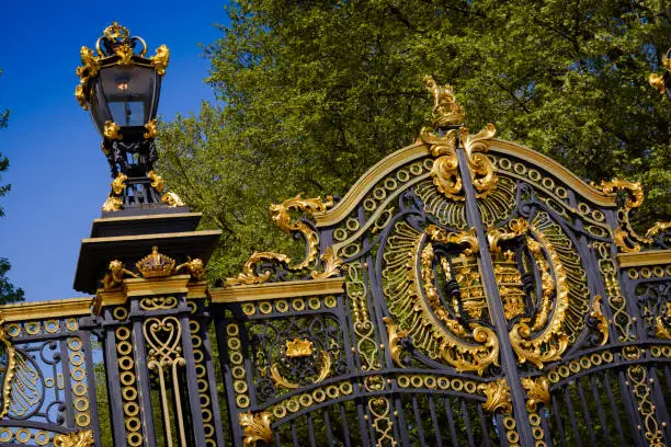 Garden close to Buckingham Palace at London city, United Kingdom
