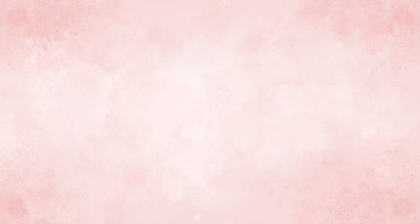 istock Pink watercolor effect stains, Paint splatter grunge background texture in elegant pink, for website banner design, christmas or valentine concept 1393729219