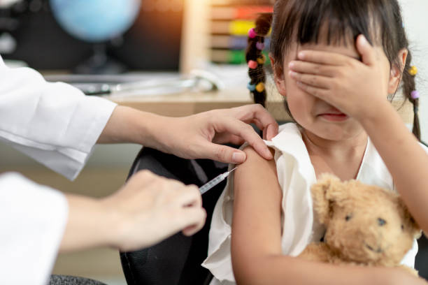 istock vaccination of children. An injection. Selective focus. 1393736539