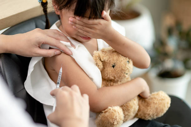 istock vaccination of children. An injection. Selective focus. 1393736609