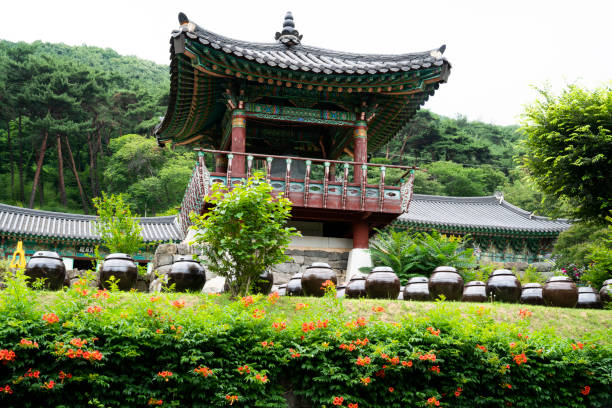 Beautiful view  at Wowoojongsa temple in South Korea