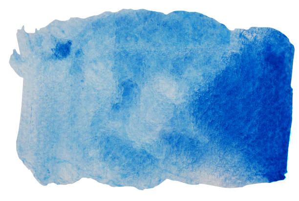 istock Abstract background and texture pattern blue color flow isolated on white background 1393744595