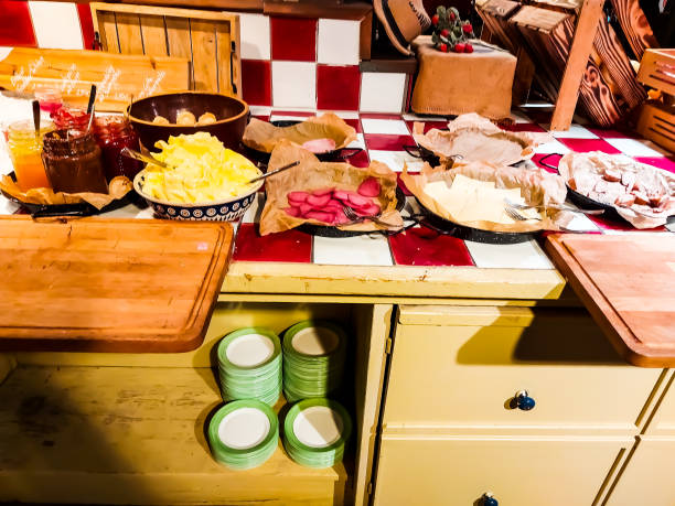 istock On a rustic there are dishes to choose from 1393748141