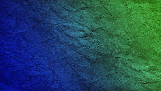 istock Beautiful dark blue green texture. Gradient. Toned cracked rough stone surface. Abstract colorful background with space for design. 1393749366