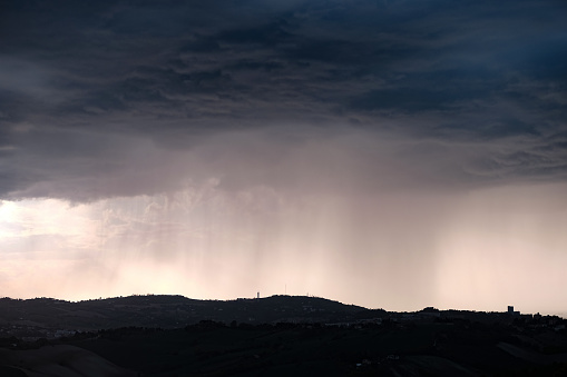 Monsoon rains in Big Bend National Park, Texas