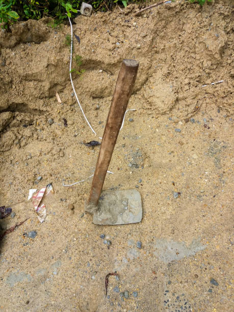 istock The hoe is a plantation tool and for digging holes 1393750012