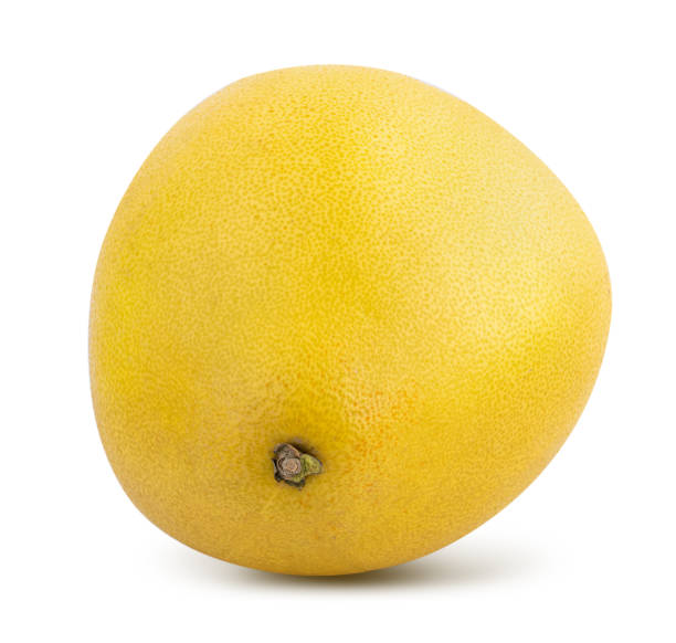 istock Sweet pomelo isolated on white background 1393750210