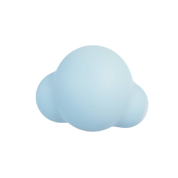 istock fluffy clouds in the sky. 3D illustration. 1393750760