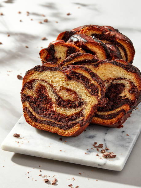 istock Home made sweet bread with dark chocolate 1393753651