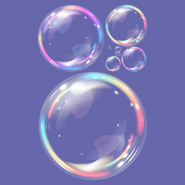 bańki mydlane - bubble stock illustrations