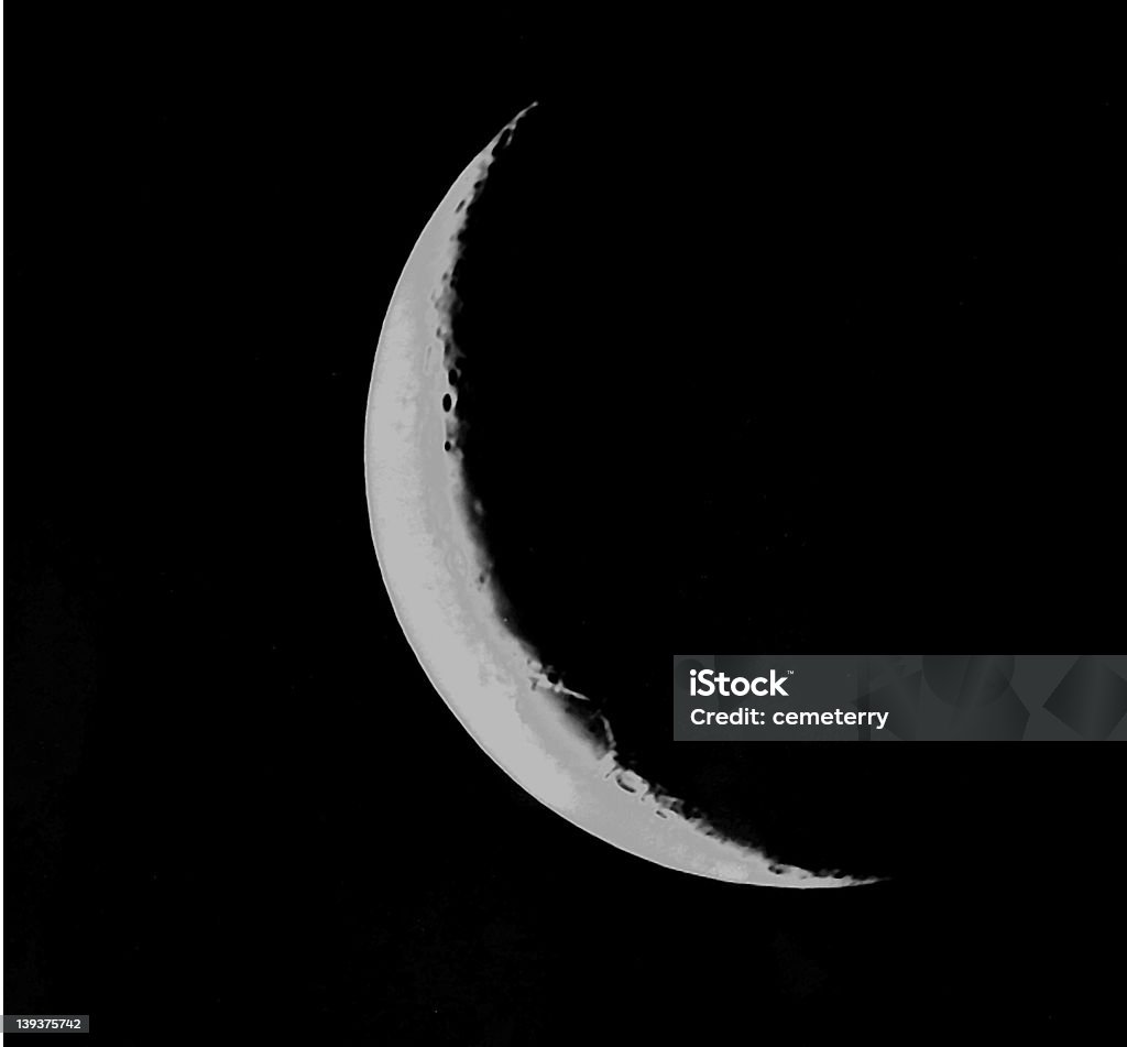 Halbmond 2 - Lizenzfrei Mond Stock-Foto