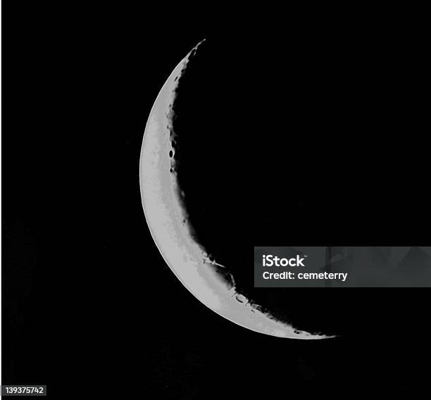 Luna 2 Foto de stock y más banco de imágenes de Luna - Luna, Astronomía, Blanco y negro