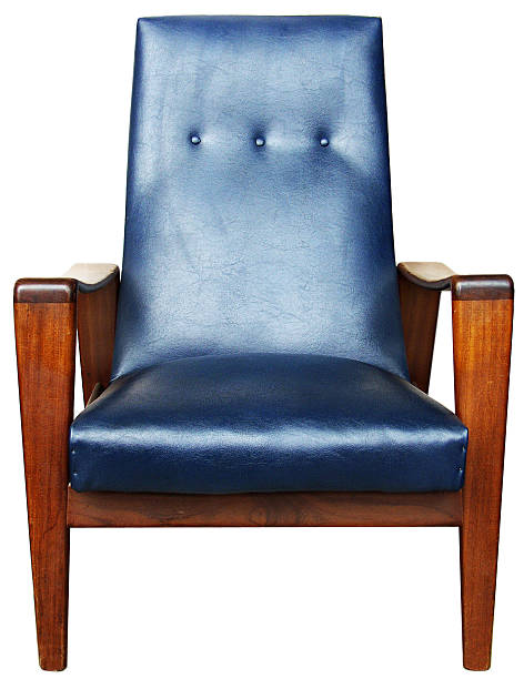 the blue easy-chair stock photo