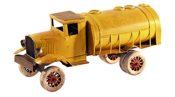 Old tin truck stock photo