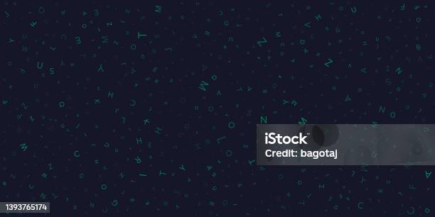 Letters Pattern Background Stock Illustration - Download Image Now ...