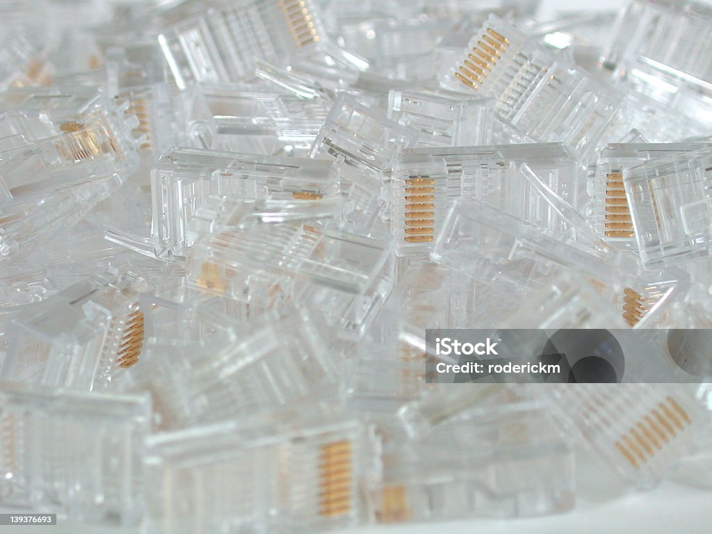 Conectores de Cable Ethernet RJ45 - Foto de stock de Cable libre de derechos