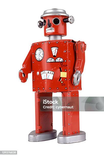 Toy Robot 17 Stock Photo - Download Image Now - Cut Out, Retro Style, Robot