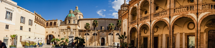 Piazza della Repubblica in Mazara del Vallo in Sicily, Italy