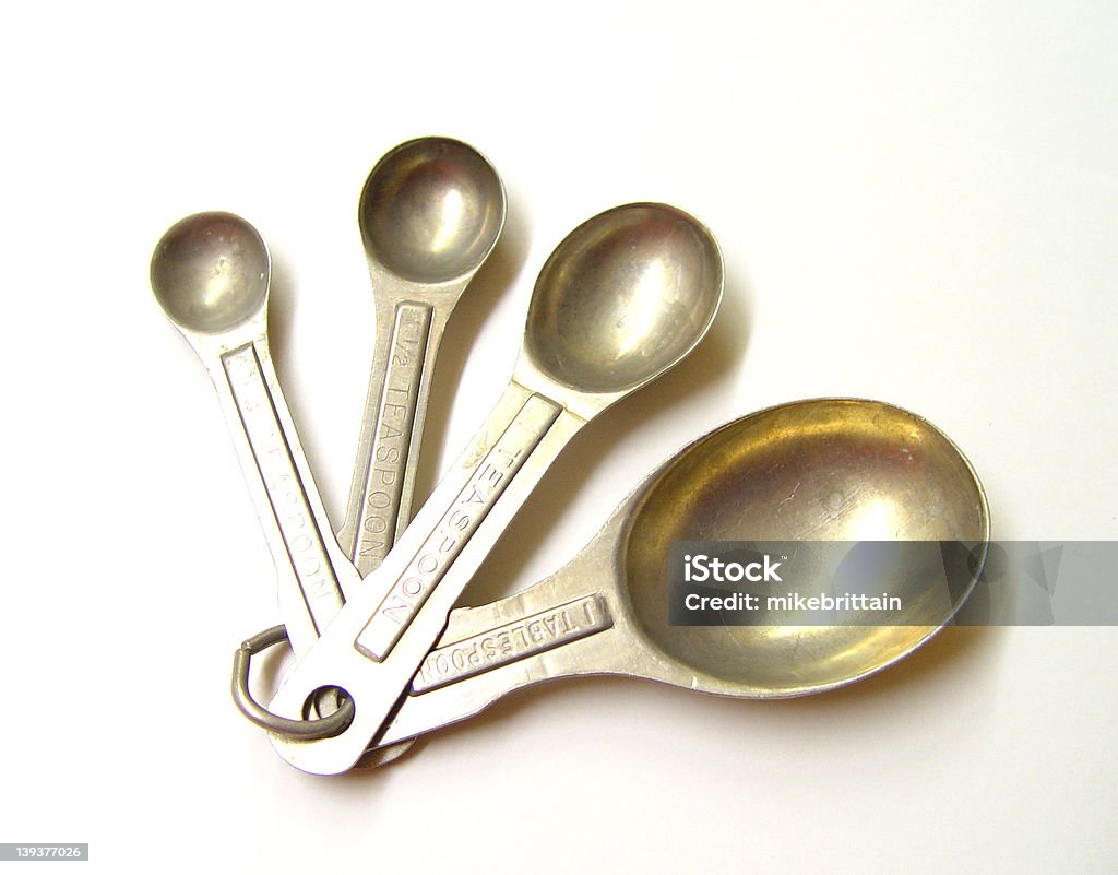 Misurazione Spoons - Foto stock royalty-free di Alluminio