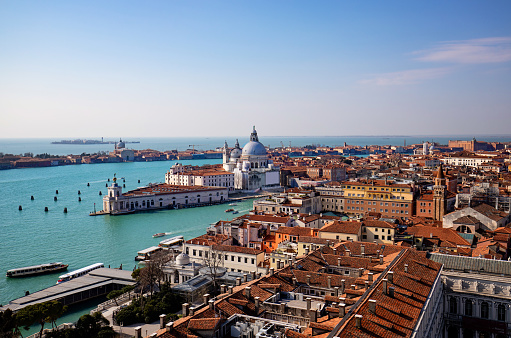 Overlooking Venice from Campanile de San Marco, Venice above - 2022