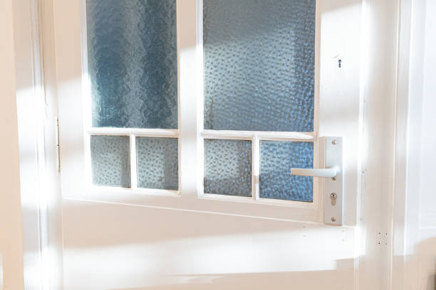 istock House door with glass 1393770966