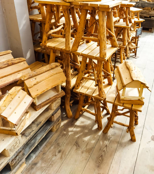 istock Wooden seating and bird villa 1393771146