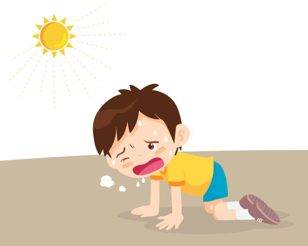 Clip Art Of Funny Hot Weather Illustrations, Royalty-Free Vector Graphics &  Clip Art - iStock