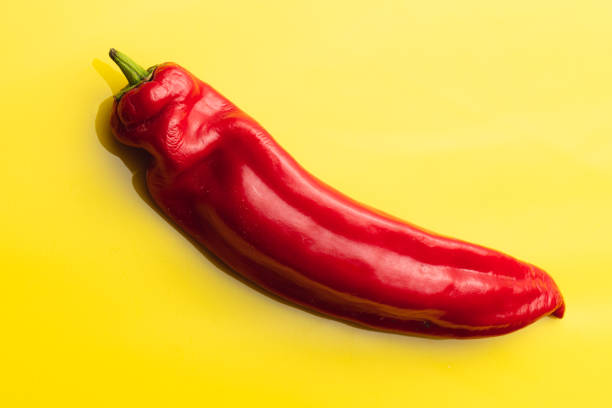 istock fresh red pepper on color background 1393772131