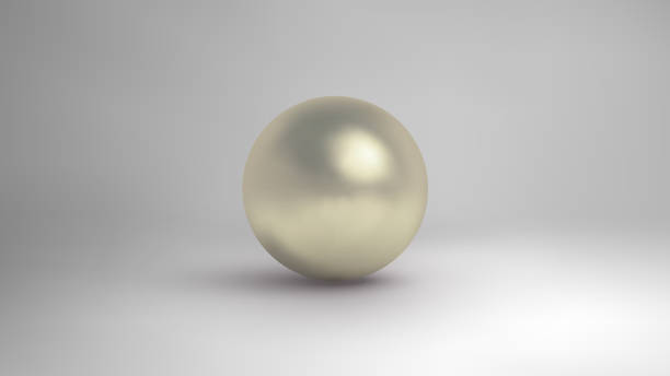白い背景ベクトル上に分離された白い真珠。影付きの3d白いボール。ベクターイラストレーション - rare点のイラスト素材／クリップアート素材／マンガ�素材／アイコン素材