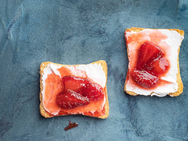 Preserves, Toasted Bread, Bread, Strawberry Jam, Marmalade, Sliced Bread, Background, Sandwich, Fruit, cream cheese, Crouton