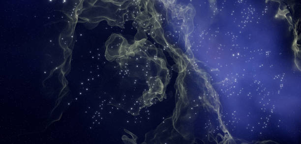 Colorful space cosmic background with stars