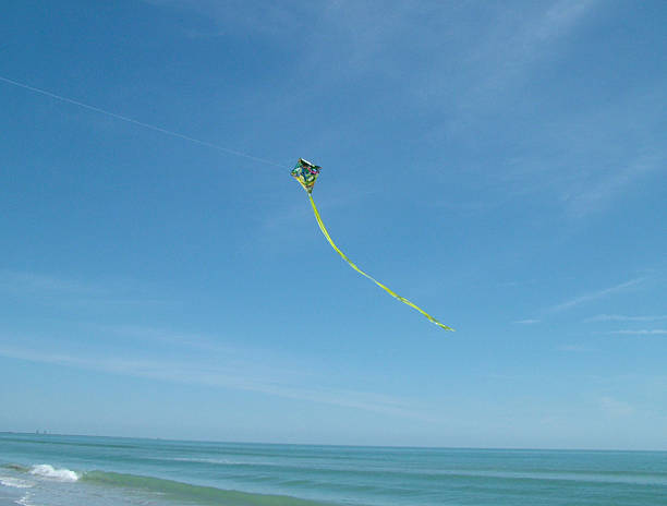 Kite sobre água - fotografia de stock