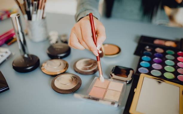istock A close-up of an unrecognizable female taking the 
eyeshadow 1393781838