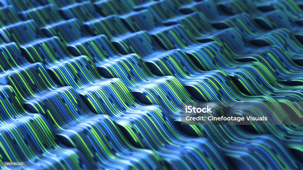 Futuristic information technology and computer science concept Data flowing with high speed showing Futuristic information technology and computer science concept Abstract Stock Photo