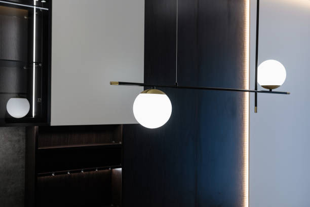 istock modern and stylish lamp in home interior design 1393784131