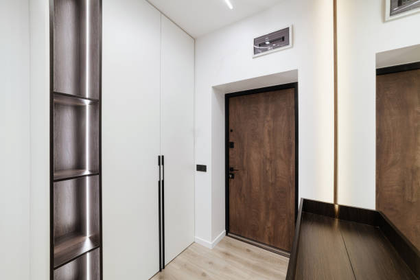 istock large stylish and modern corridor in white in a new house 1393784237
