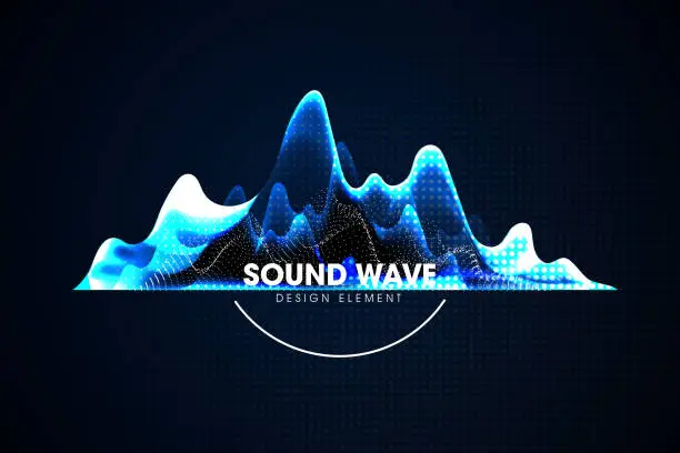 Vector illustration of Music wave in the form of the equalizer