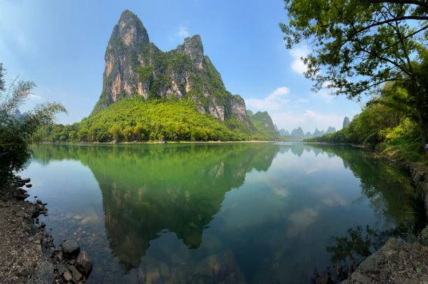 istock Karst peak-forest landform along Lijiang River (iphone13 mini) 1393785673