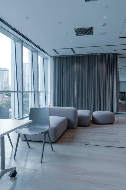 istock Interior of modern office lobby 1393787042